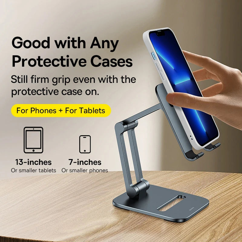 Baseus Phone Holder Stand Aluminum Alloy Cell Phone Tablet Stand