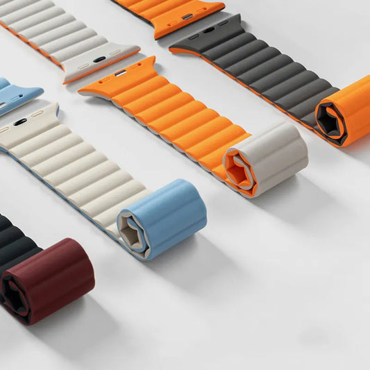 Silicone Loop Magnetic strap For Apple watch