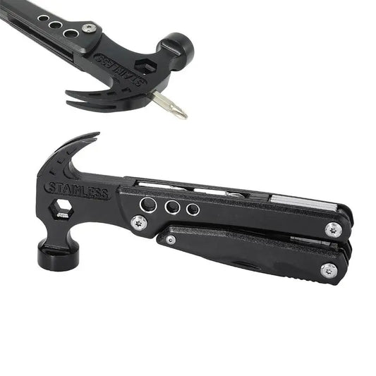 Folding Claw Hammer 12 In-1 Claw Multitool Pliers Hammer Portable