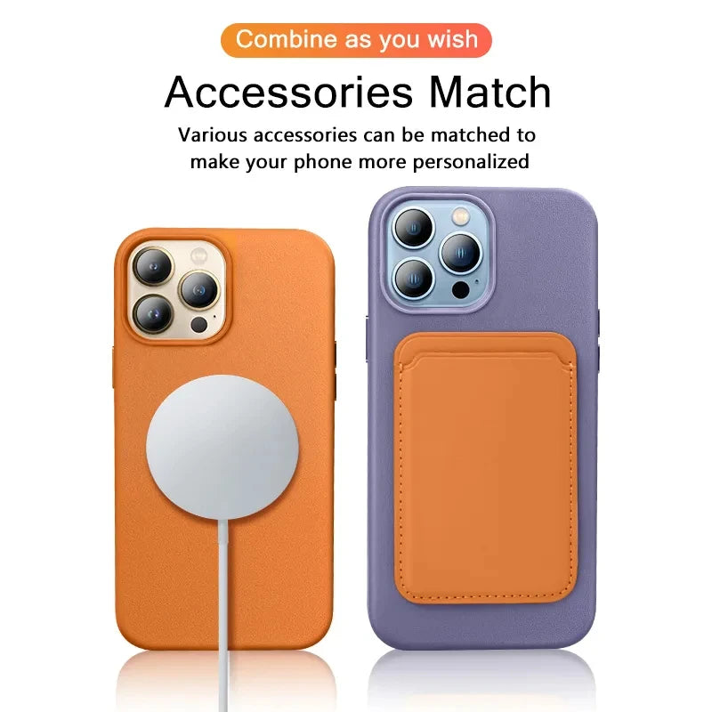 Luxury Leather For Magsafe Magnetic