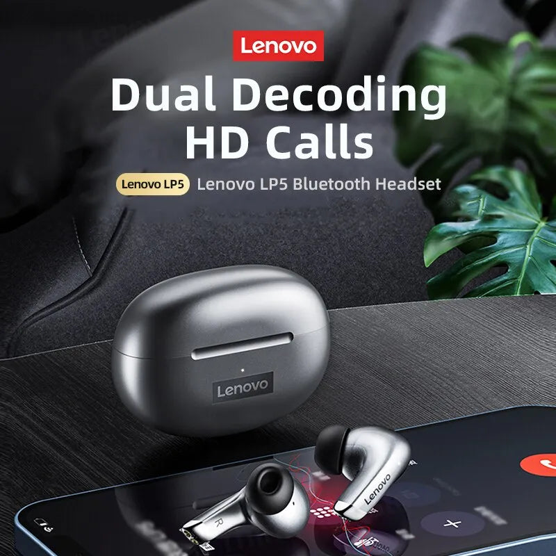 Original Lenovo LP5 Wireless Bluetooth Earbuds